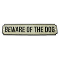 "Beware of the Dog" Cast Iron Sign
