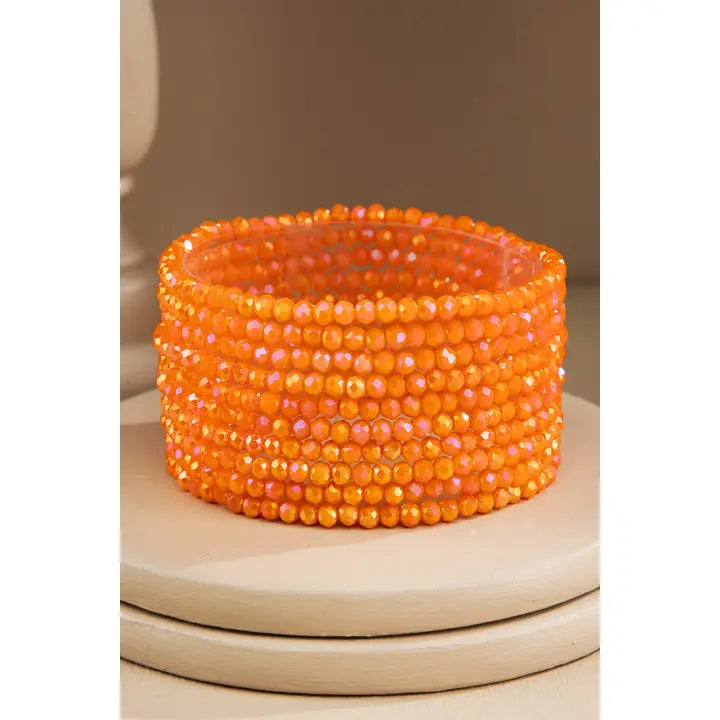 10 Piece Beaded Stackable Boho Bracelet