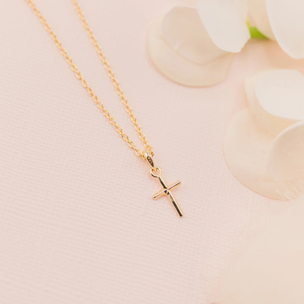 Children's Gold-Plated Cross Necklace