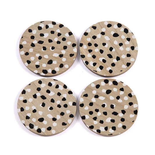Set of 4 Spotted Coasters