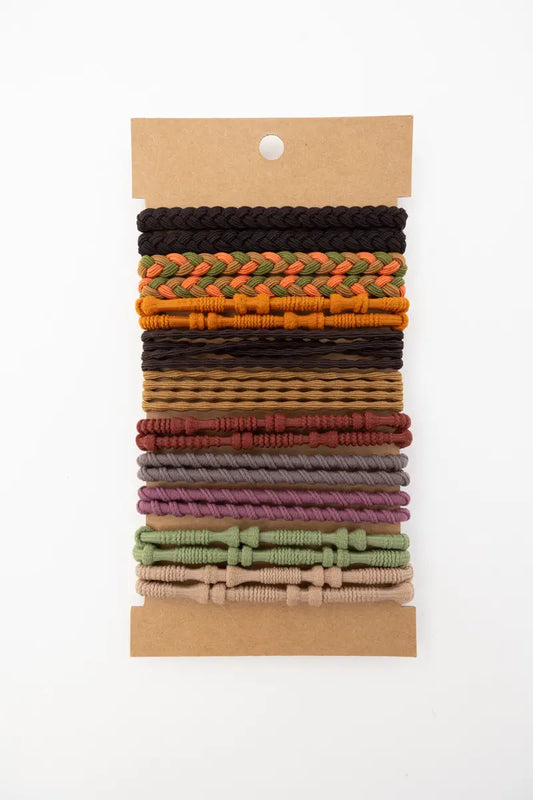 Twists & Braids Stackable Hair Tie Bracelet Set