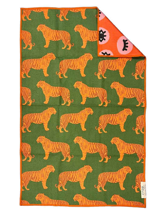 Reversible Hand Towel - Eye of the Tiger