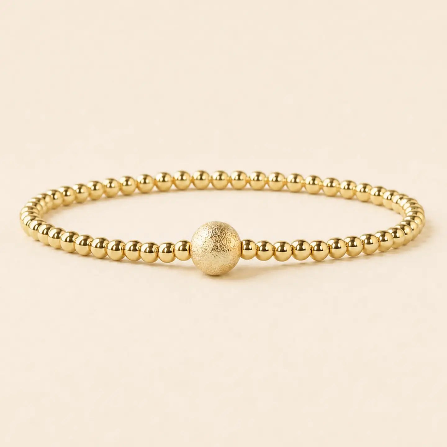 Tarnish Resistant Mixed Metal Beaded Layering Bracelets