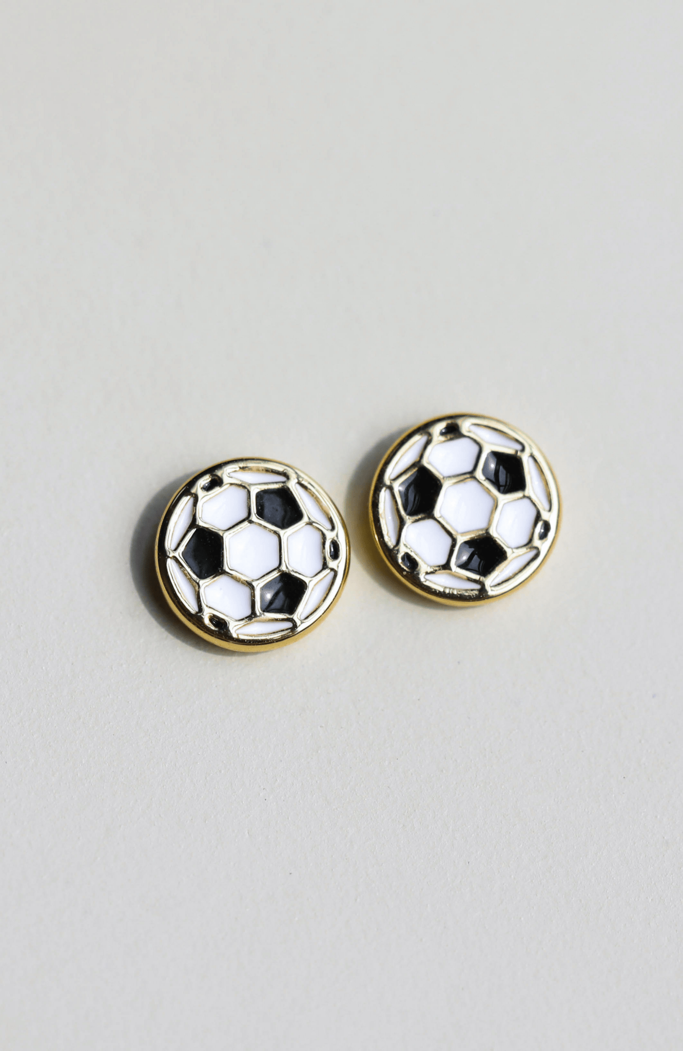 Soccer Ball Stud Earrings