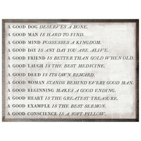 A Good Proverb Wall Art