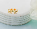 Children's Gold Screw-Back Butterfly Earrings