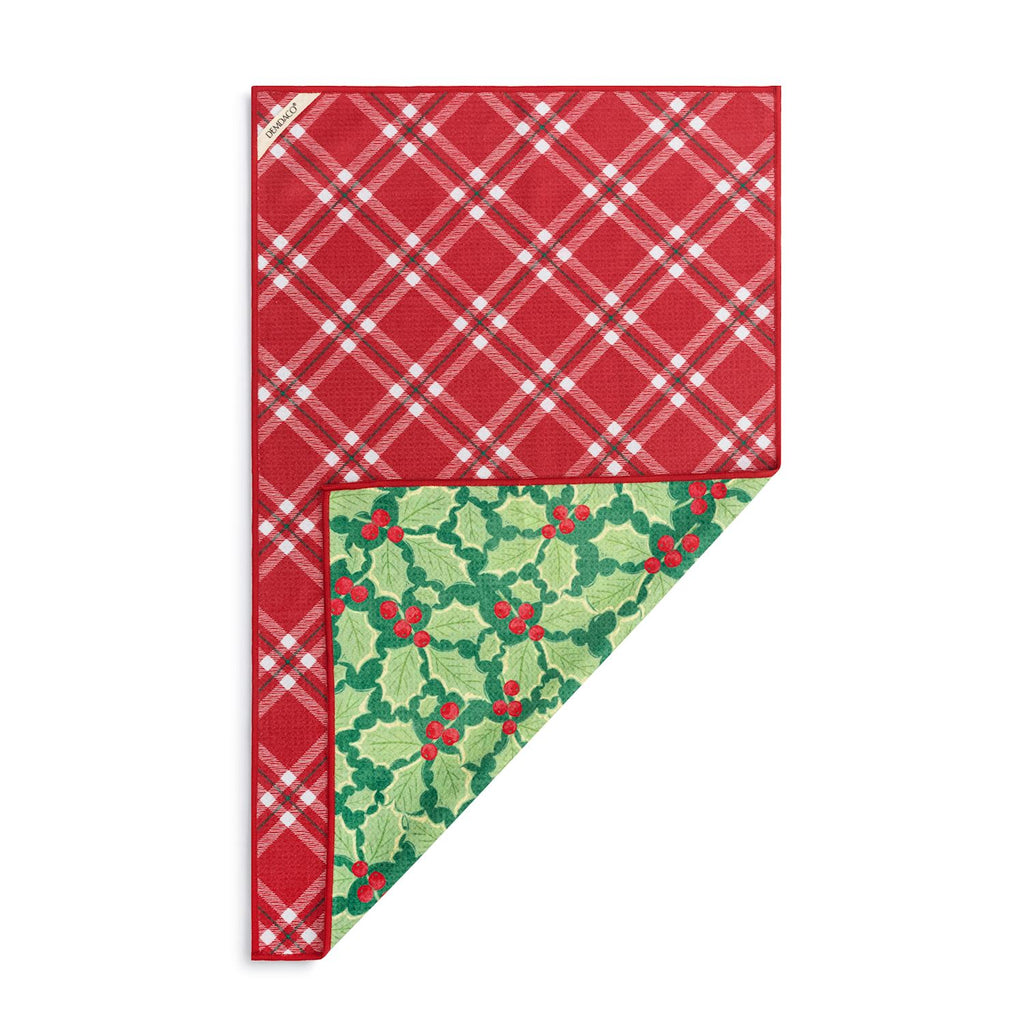 Green Holly Reversible Absorbent Towel