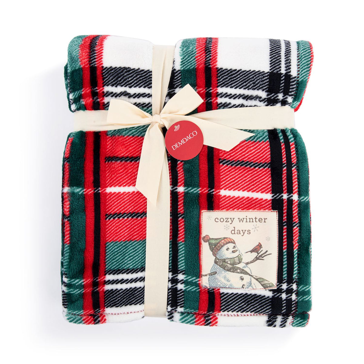 Cozy Winter Days Plaid Throw Blanket