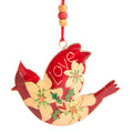 Love Metal Bird Ornament
