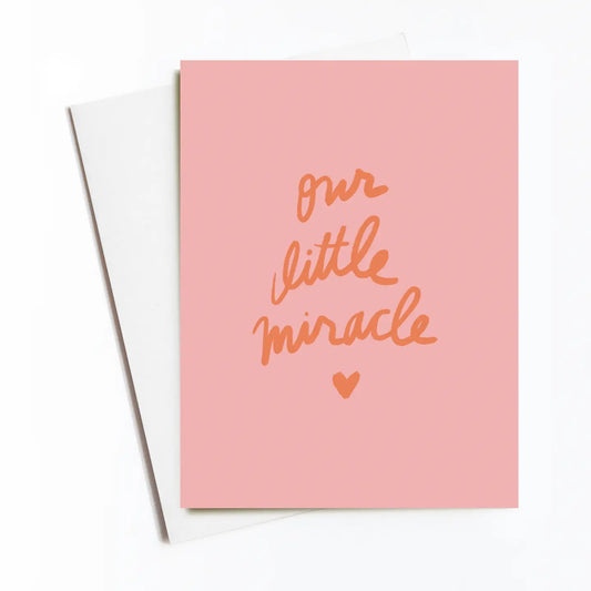 Pink Little Miracle Card