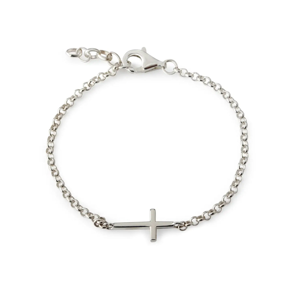 Gold-Plated Children's Cross Bracelet