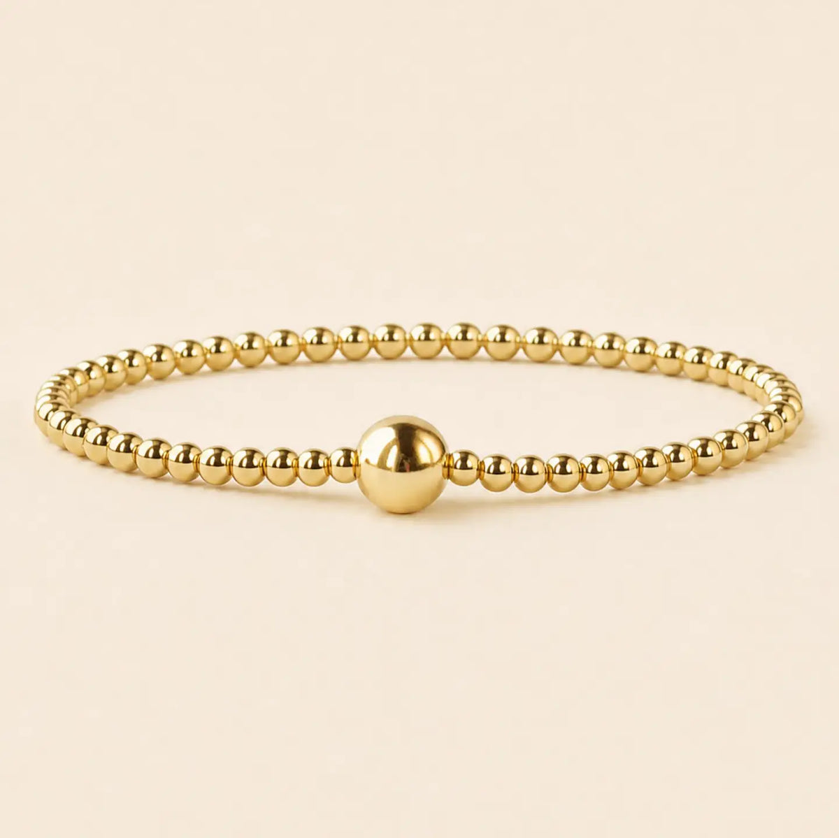 Tarnish Resistant Mixed Metal Beaded Layering Bracelets