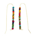 Aasha Small Beaded Needle Earrings
