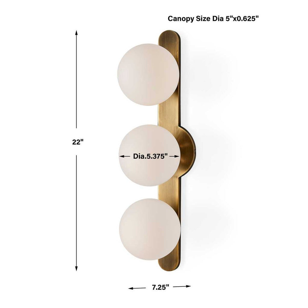 Droplet, 3 LT Sconce