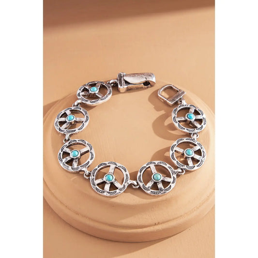 Western Peace Sign Magnetic Bracelet