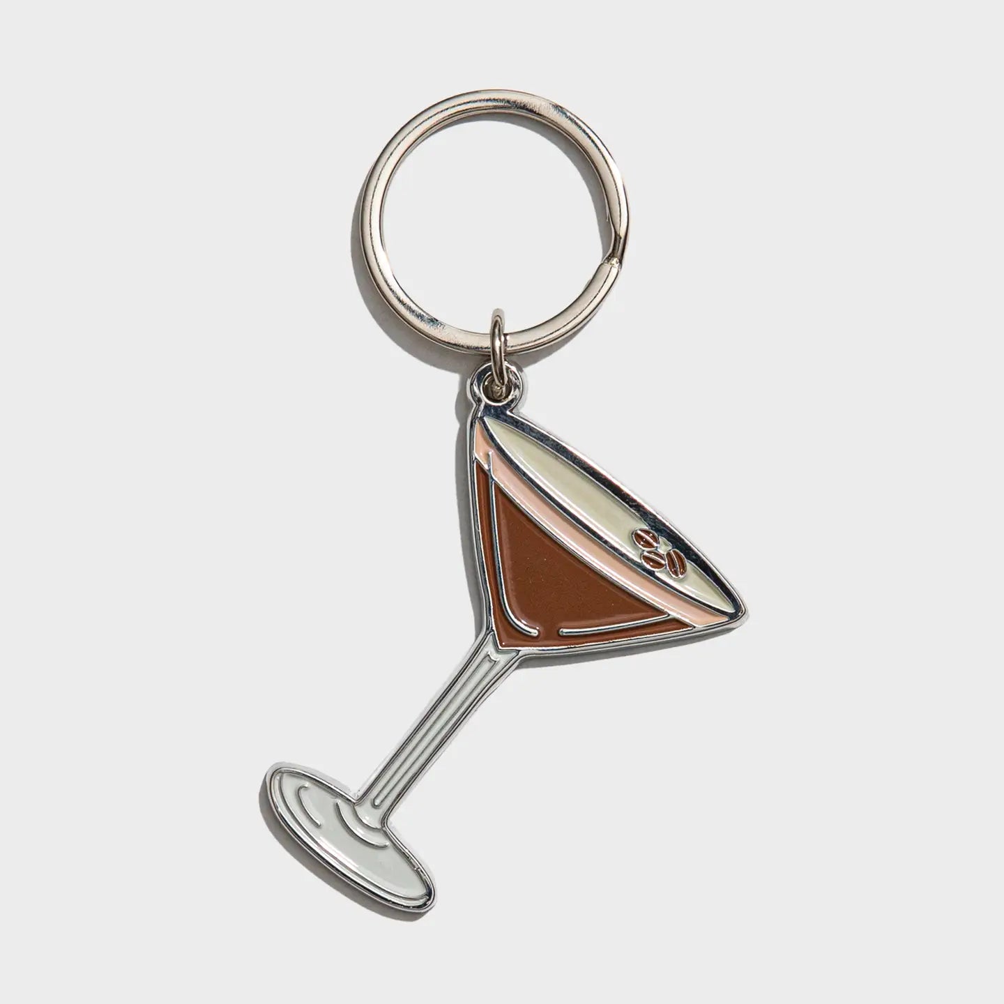 Espresso Martini Enamel Keychain