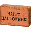 Happy Halloween Block Sign