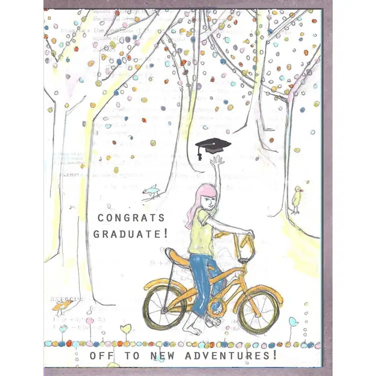 Graduate Bike Greeting Card