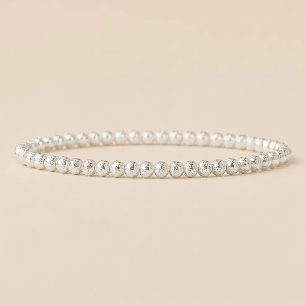 Tarnish Resistant Mixed Metal Beaded Layering Bracelets