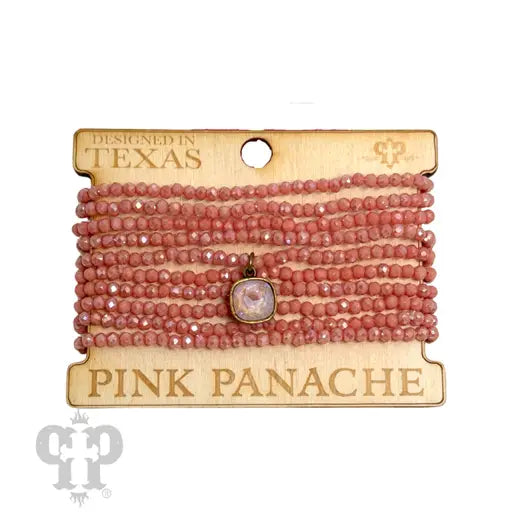Pink Bead Bracelet Set