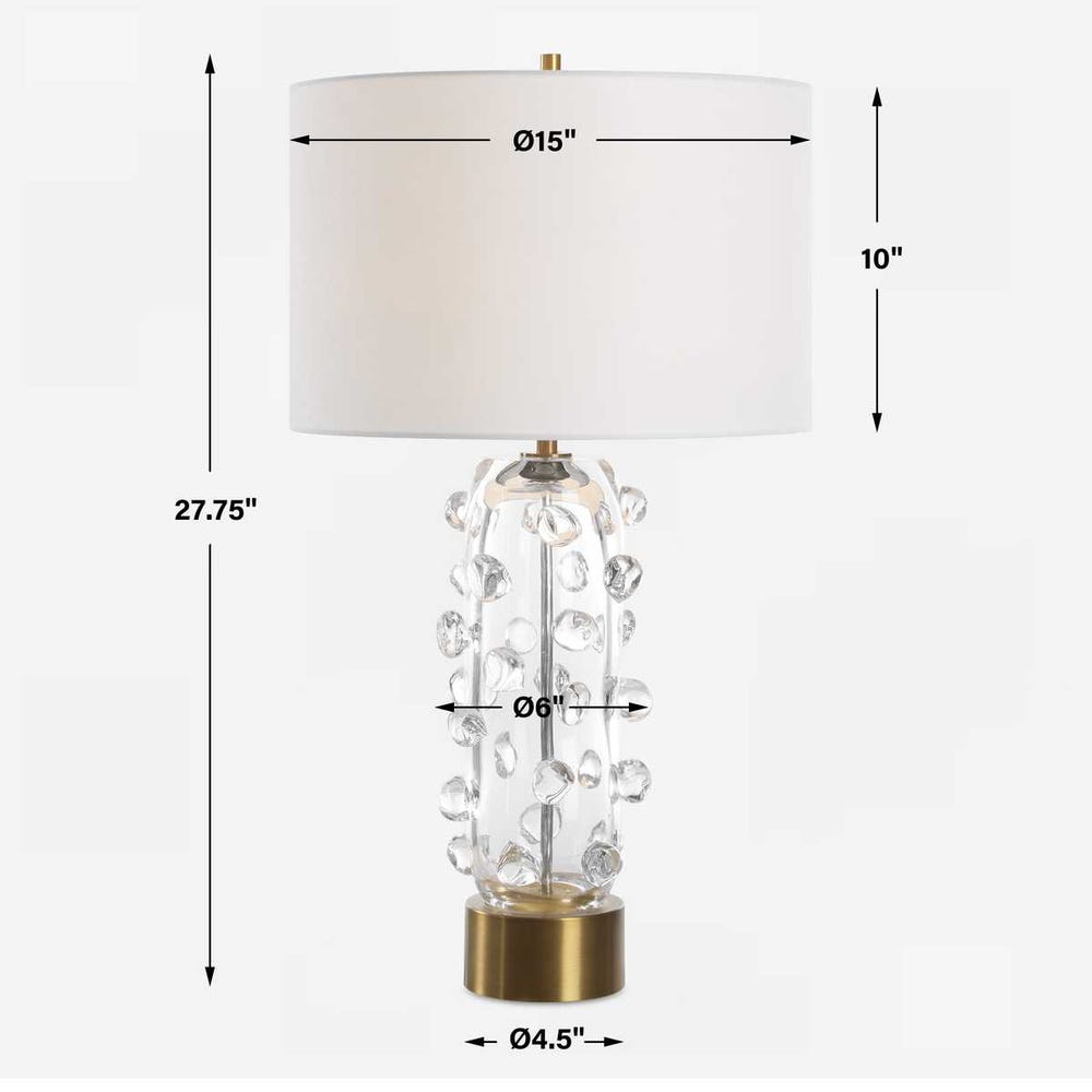 Aura Table Lamp, Clear