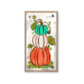 Trio Stacked Neutral Pumpkin Happy Block