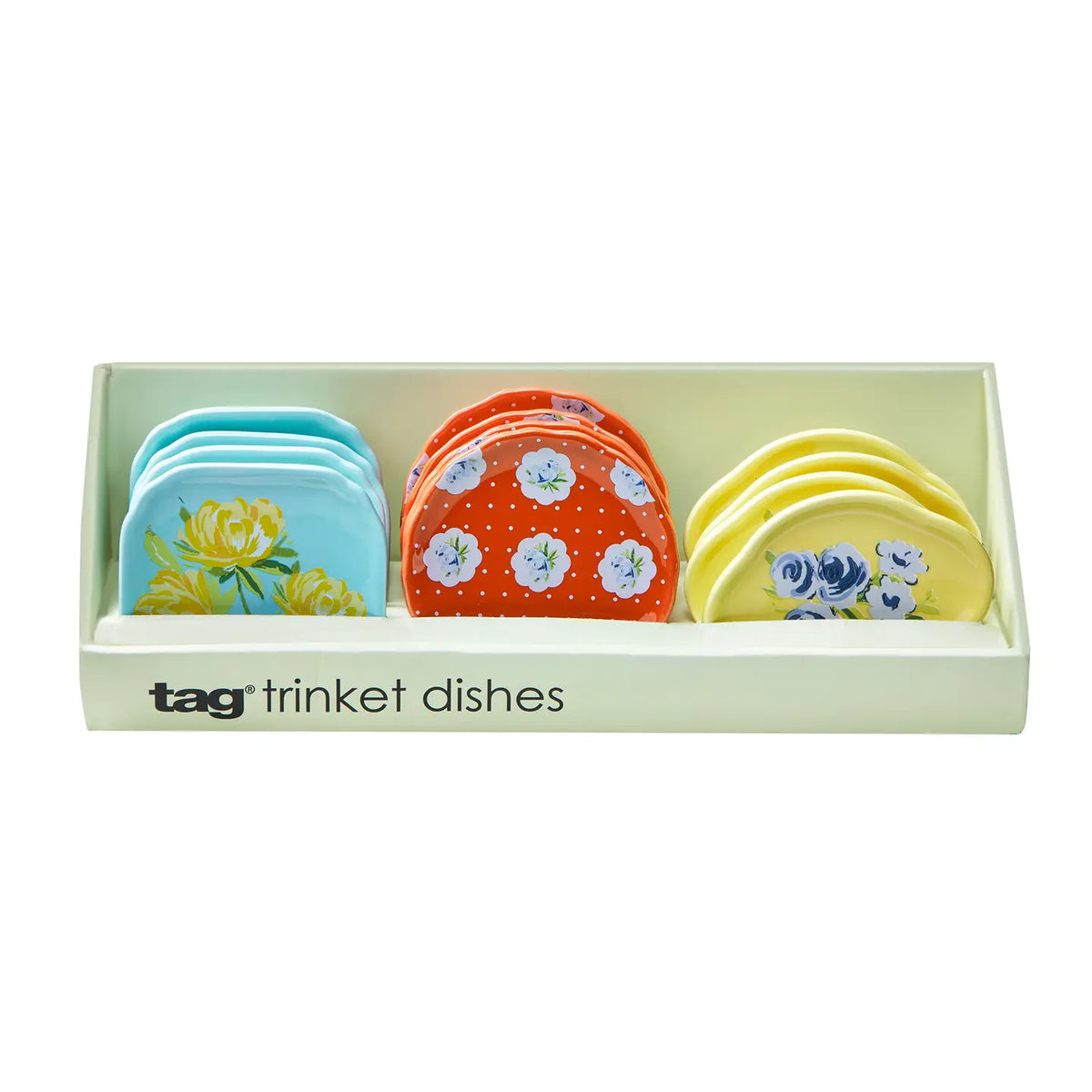 Vintage Floral Trinket Dishes