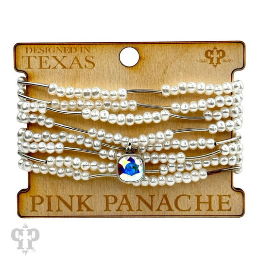 Silver Beaded Bracelet Set