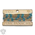 Five Strand Gold & Turquoise Bracelet Set