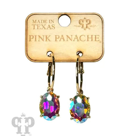 Oval Rhinestone Earrings