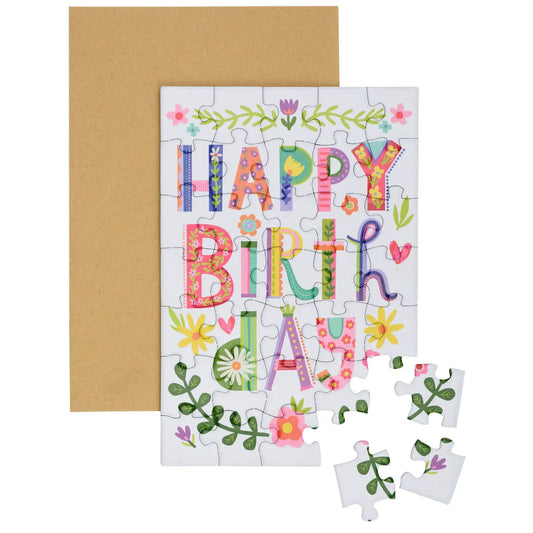 Happy Birthday Puzzle Card
