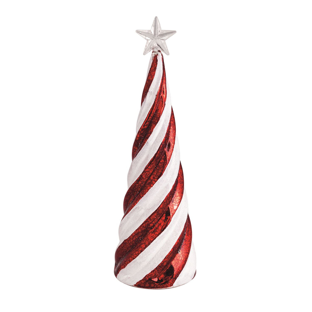 Glass Candy Cane Trees