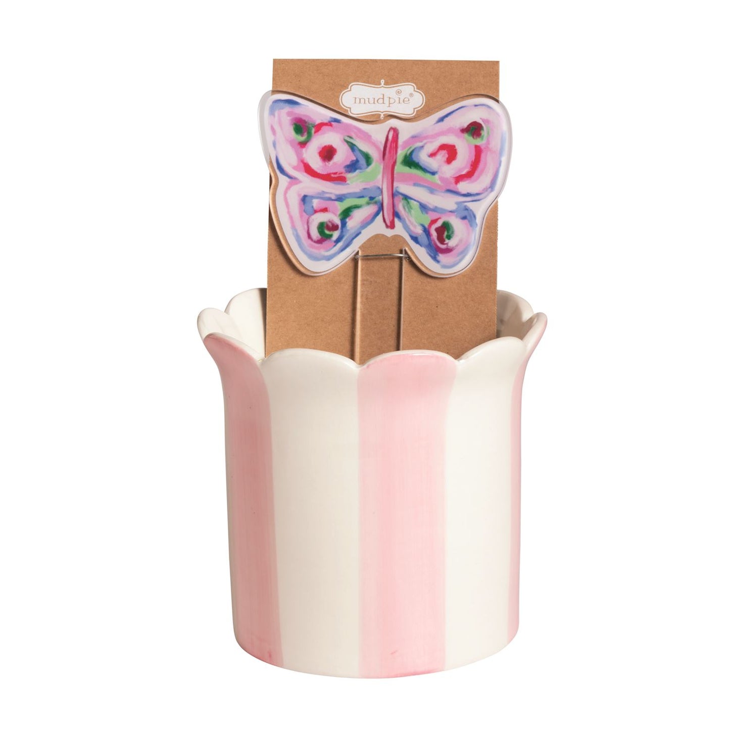 Spring Pot & Plant Stake Set