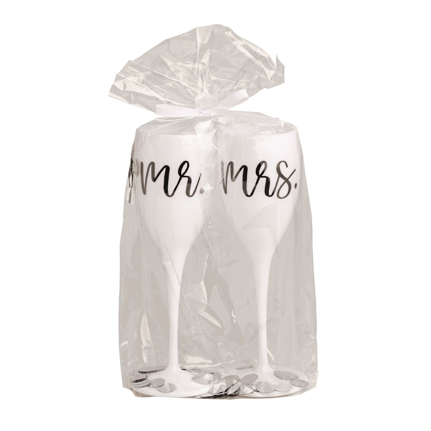 Mr. & Mrs. Acrylic Champagne Flute Set