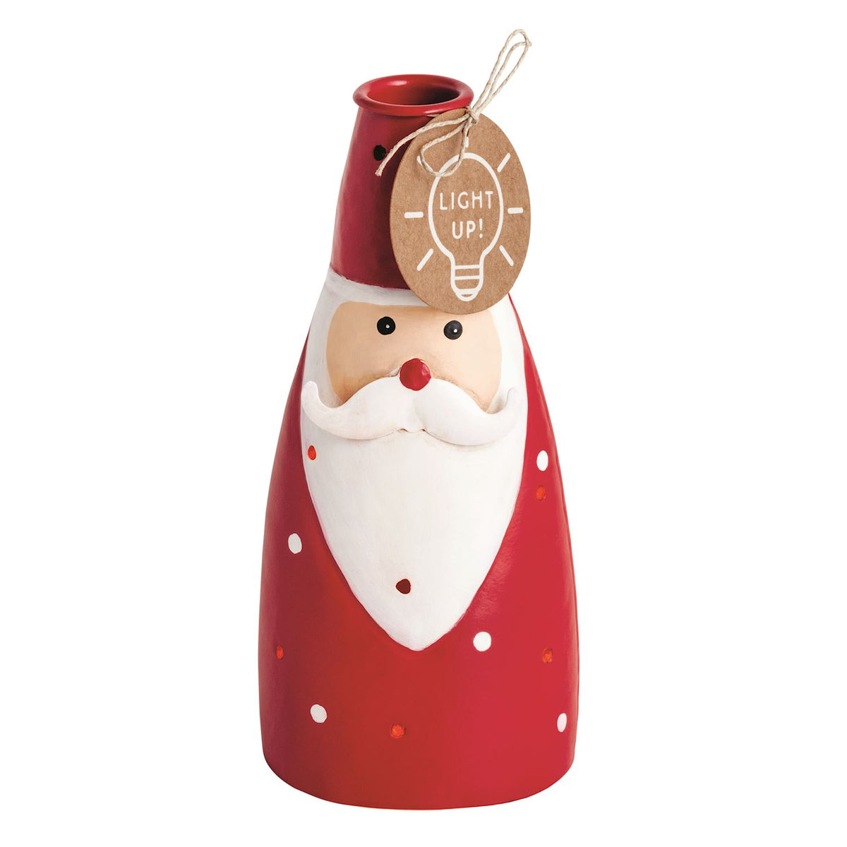 Santa Light-Up Taper Holders