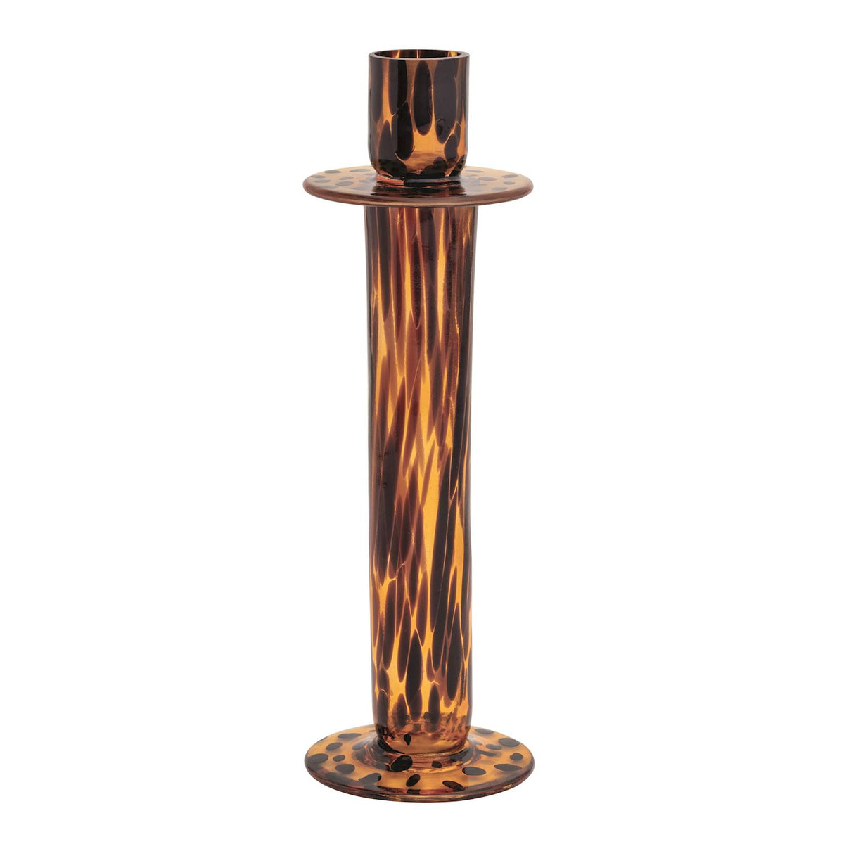 Tortoise Glass Candlesticks