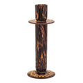 Tortoise Glass Candlesticks