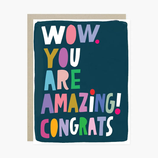 Wow Congrats Card