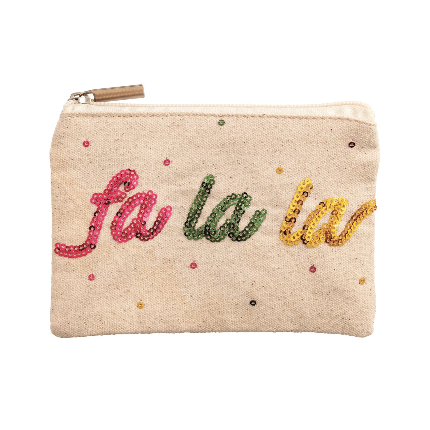 Christmas Sequin Zip Pouches