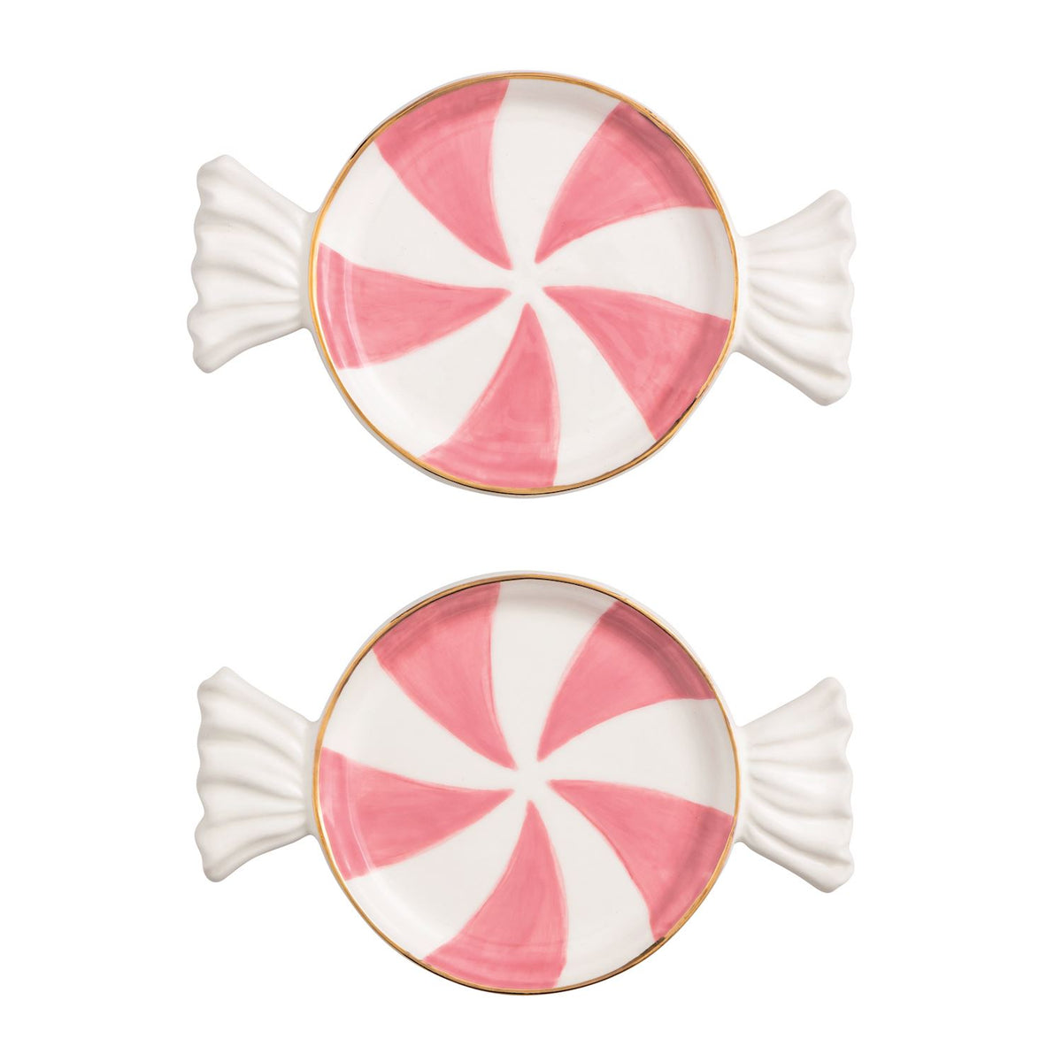 Christmas Candy Tidbit Plates
