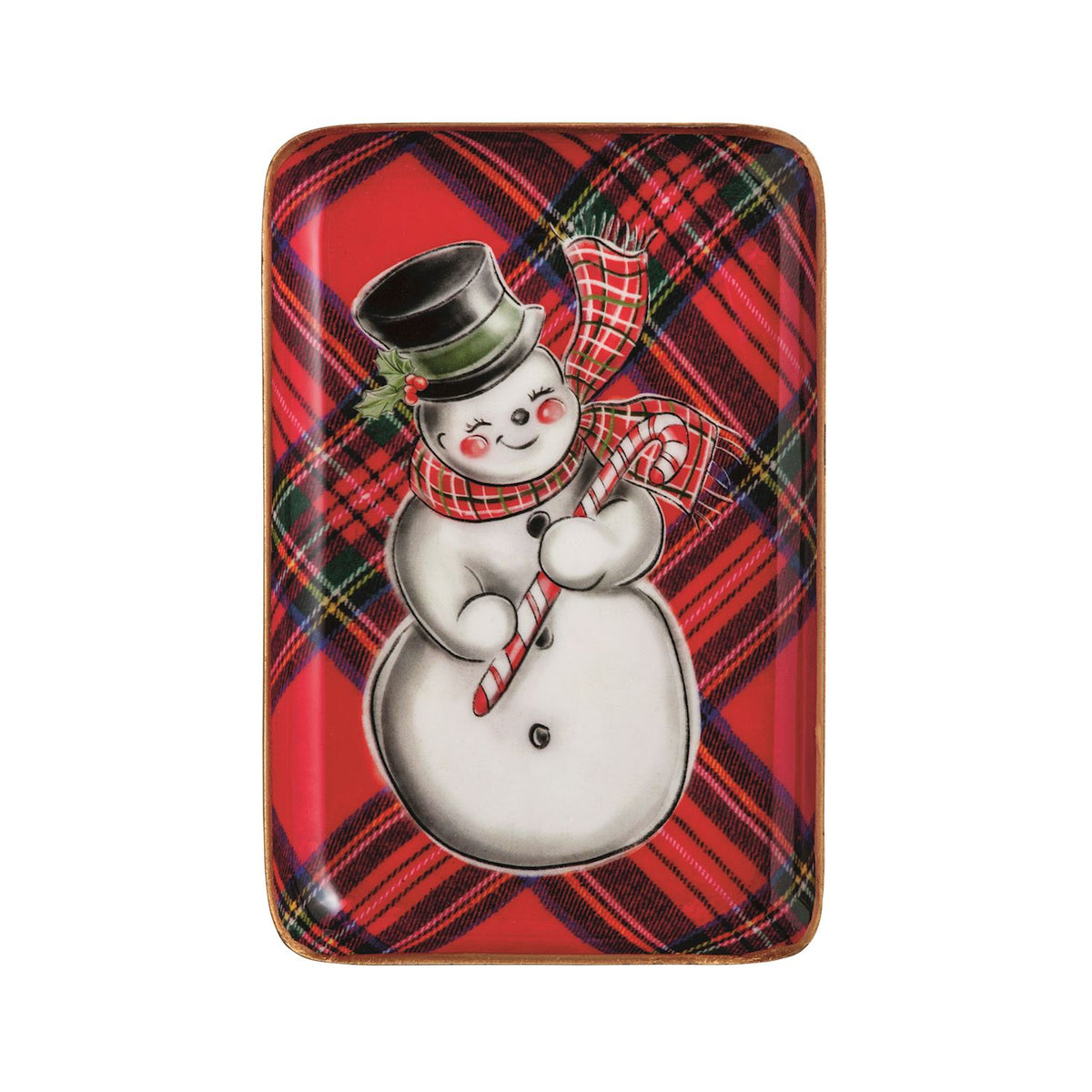 Tartan Tidbit Trays