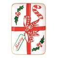 Metal Christmas Tidbit Plates
