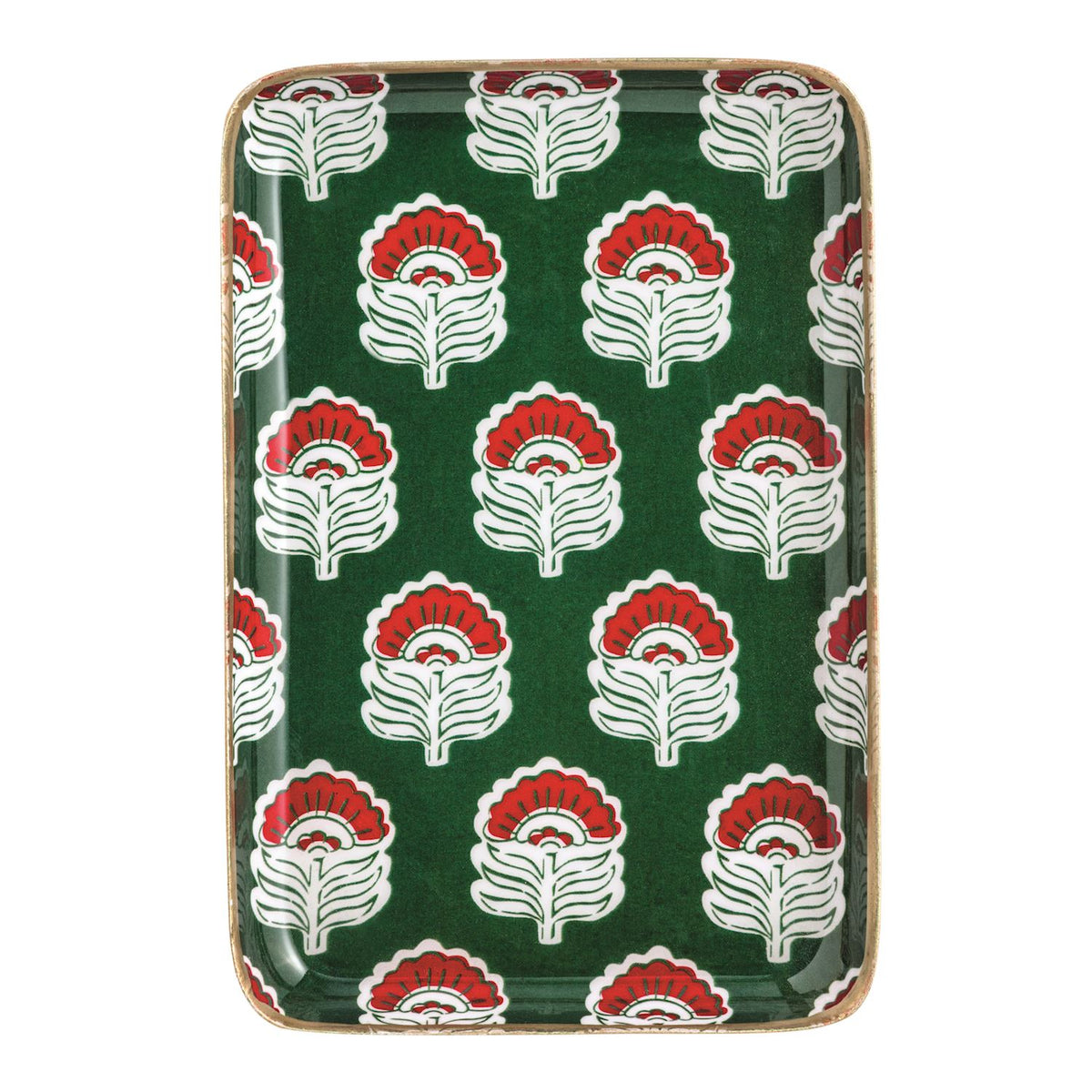 Metal Christmas Tidbit Plates