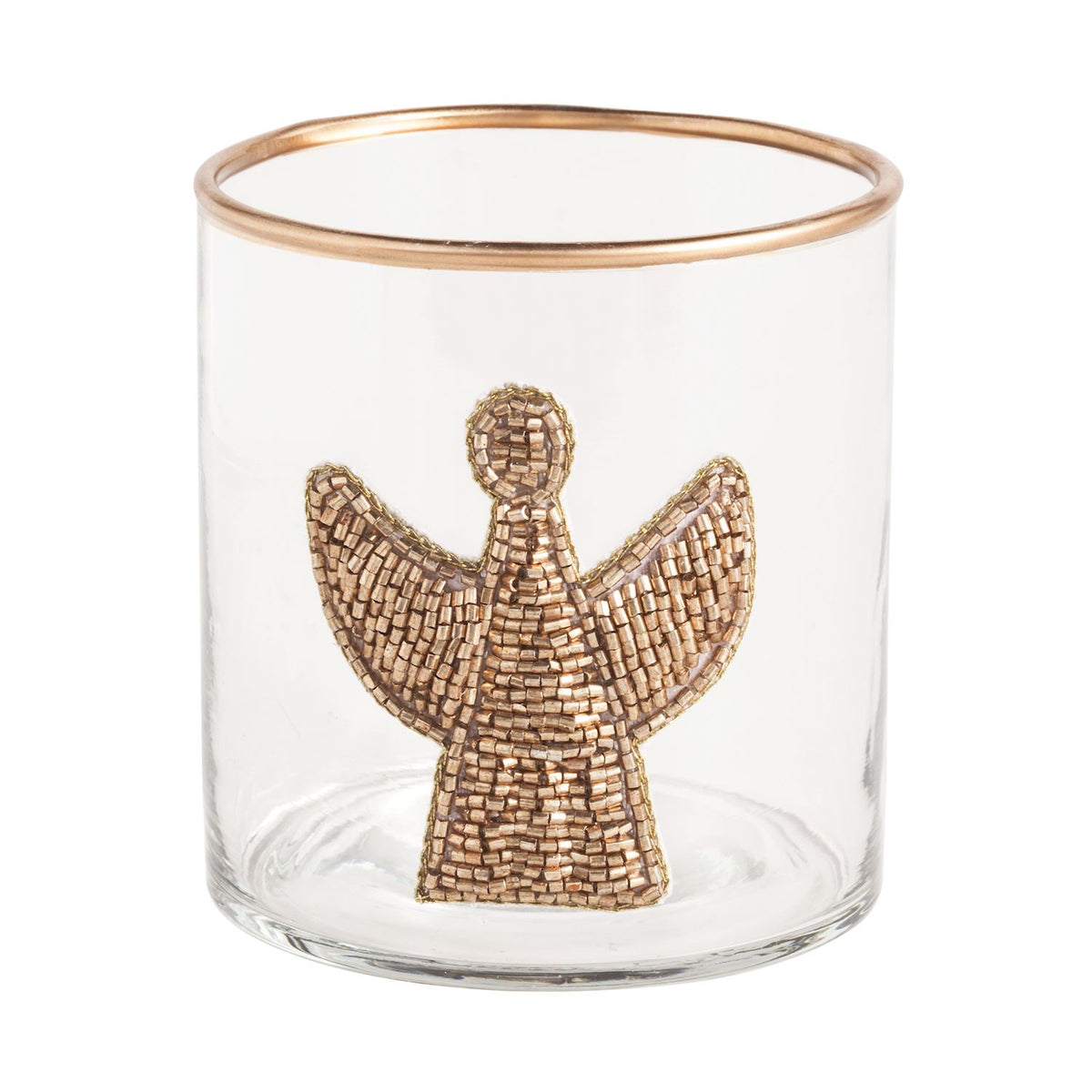 Beaded Holiday Tea Light Holders