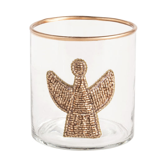 Beaded Holiday Tea Light Holders