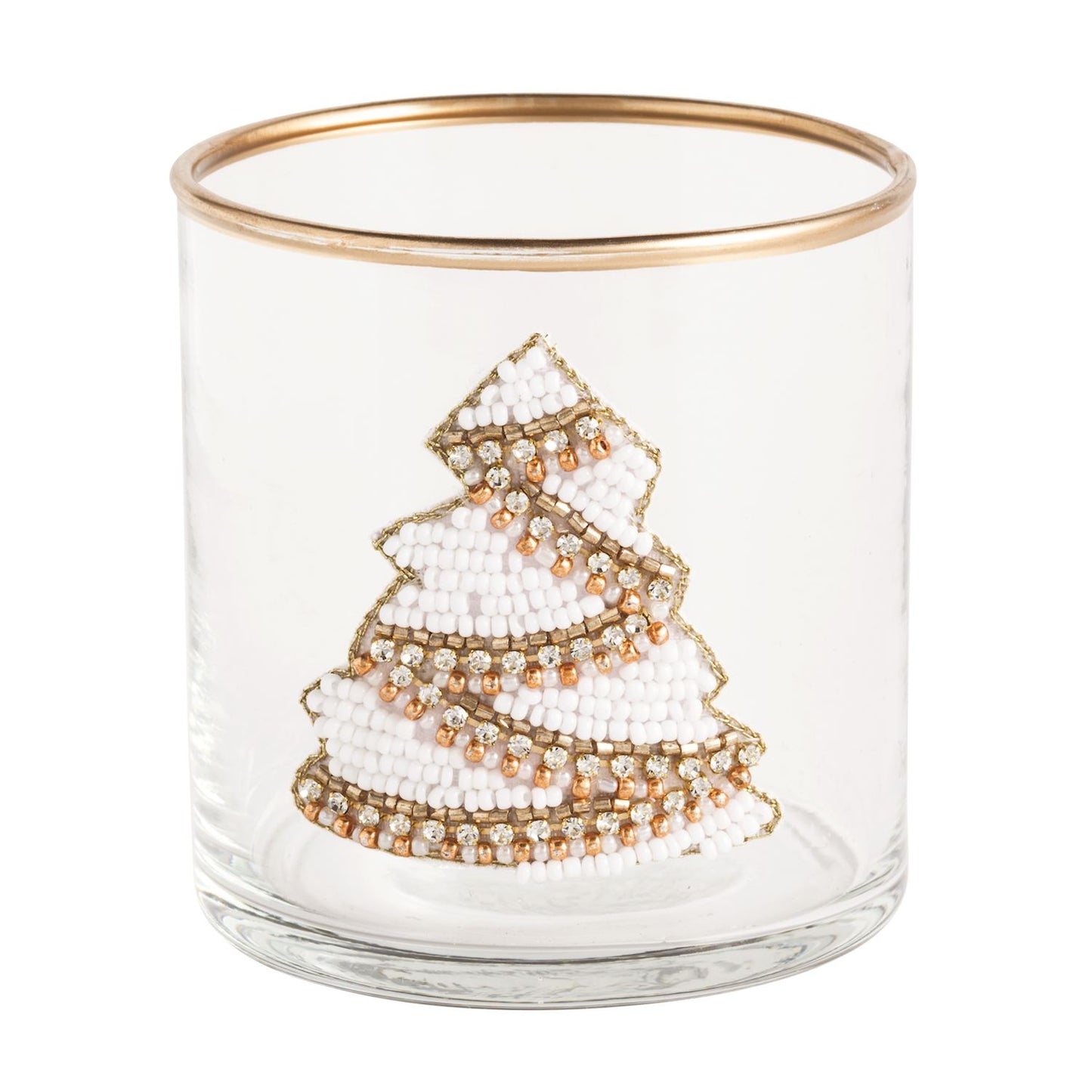 Beaded Holiday Tea Light Holders