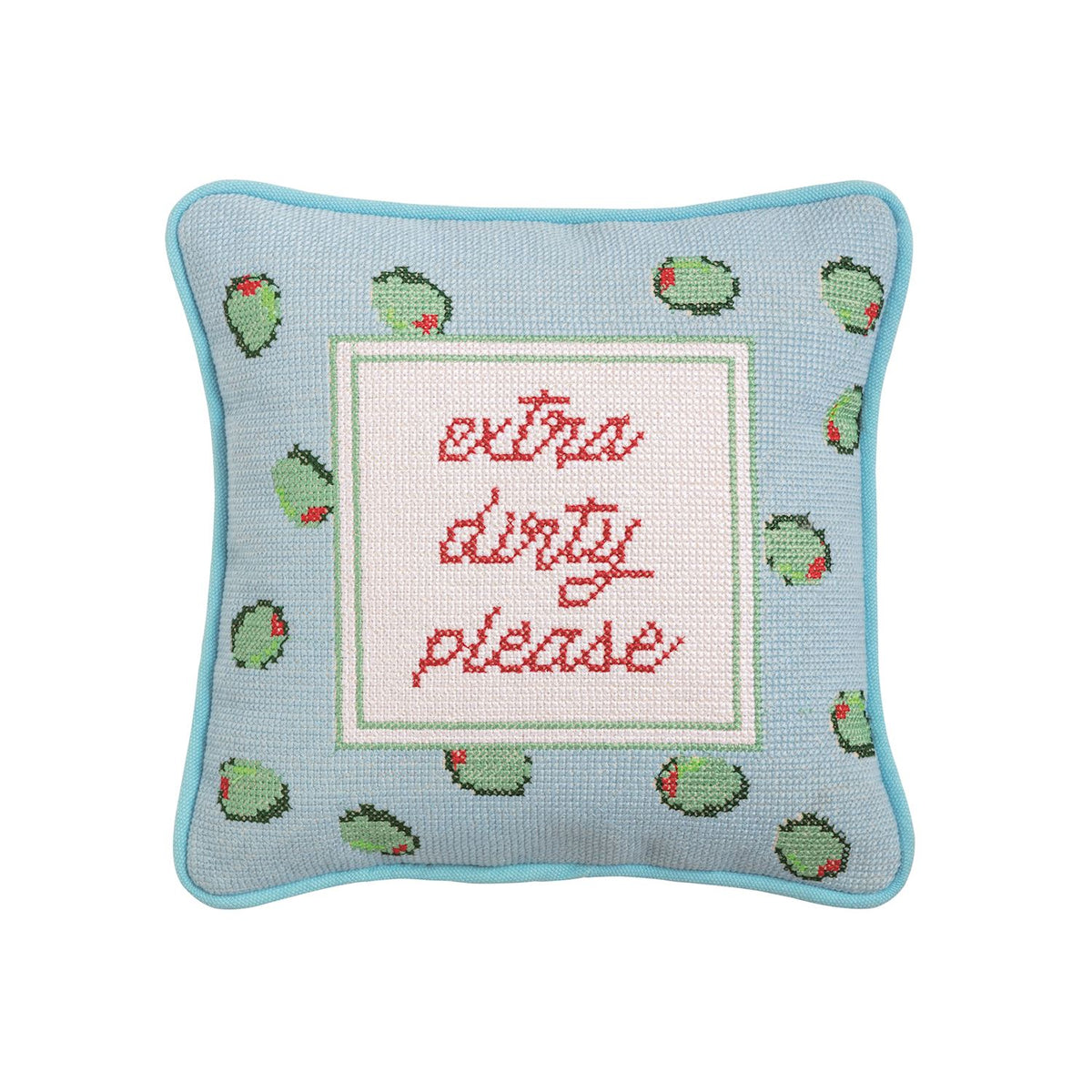 Cocktail Needlepoint Pillows