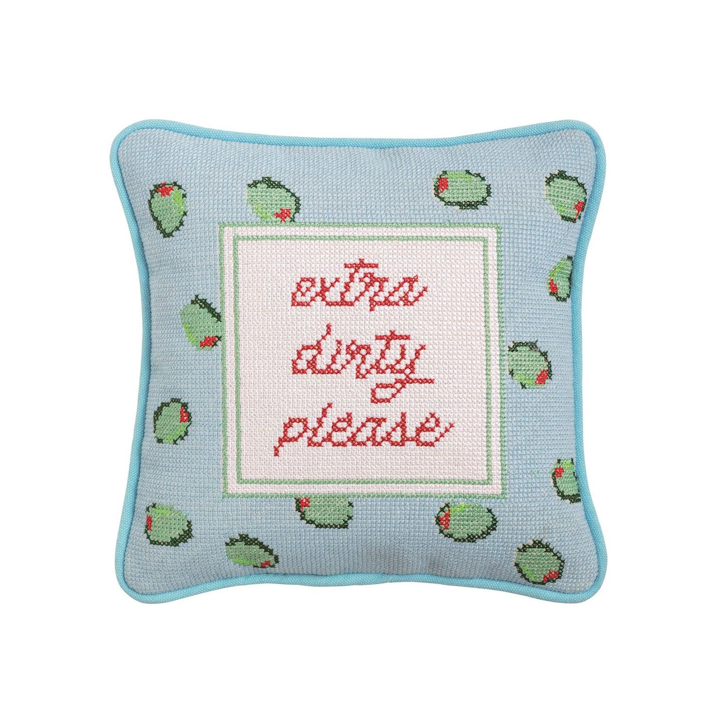 Cocktail Needlepoint Pillows