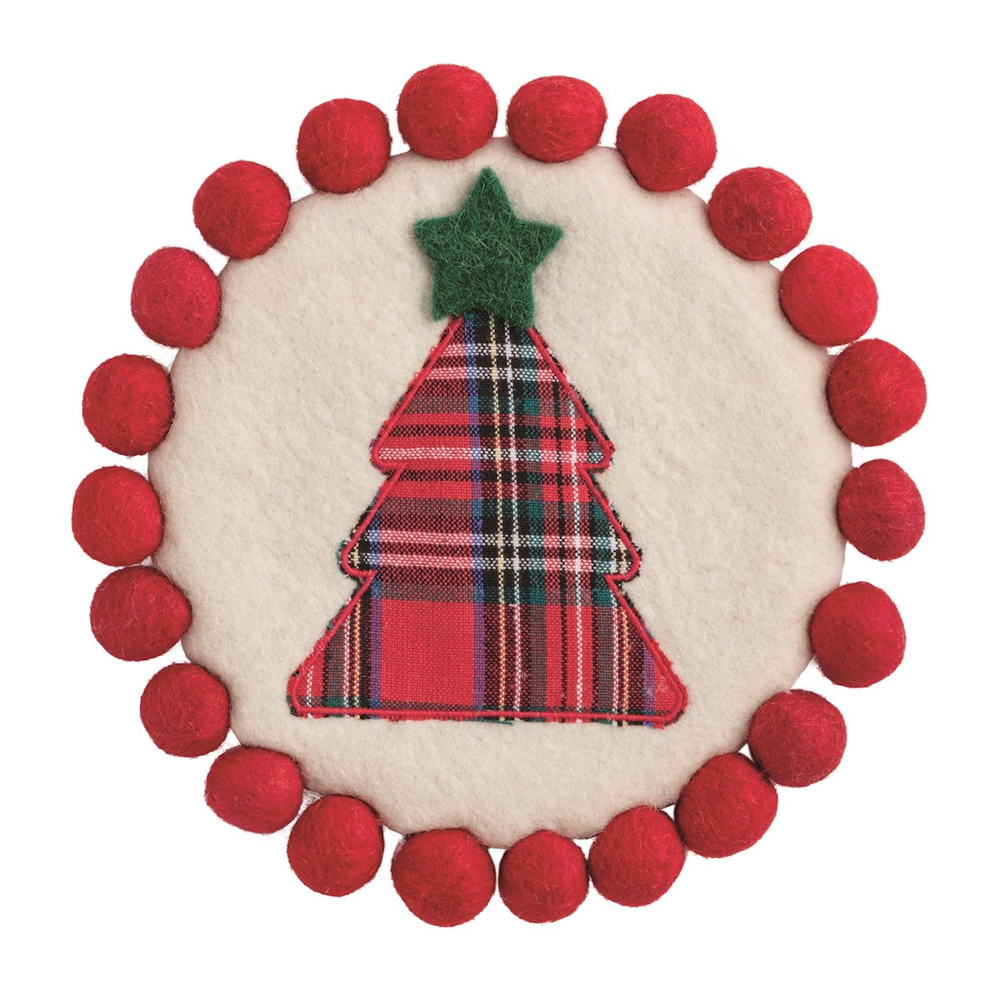 Christmas Felt Pom Trivets
