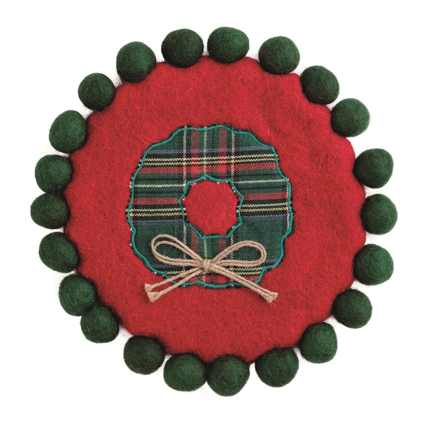 Christmas Felt Pom Trivets